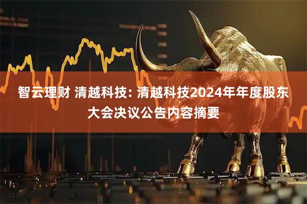 智云理财 清越科技: 清越科技2024年年度股东大会决议公告内容摘要